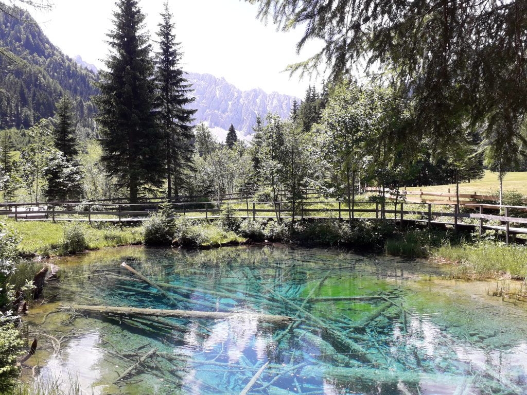 Natur am Meeresauge im Bodental Zeit in der Natur an einem ruhigen Bergsee